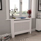 Vidaxl Radiatorom Construction 112x19x81.5 cm MDF bianco