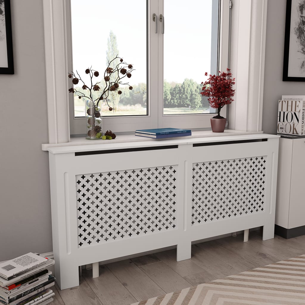 Vidaxl Radiatorom construction 172x19x81.5 cm MDF White