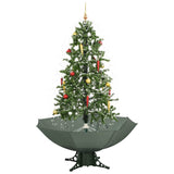 Vidaxl Christmase Tree Snow z parasisem 170 cm zielonym