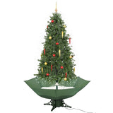 L'albero di Natale Vidaxl nevica con ombrelloni 190 cm verde