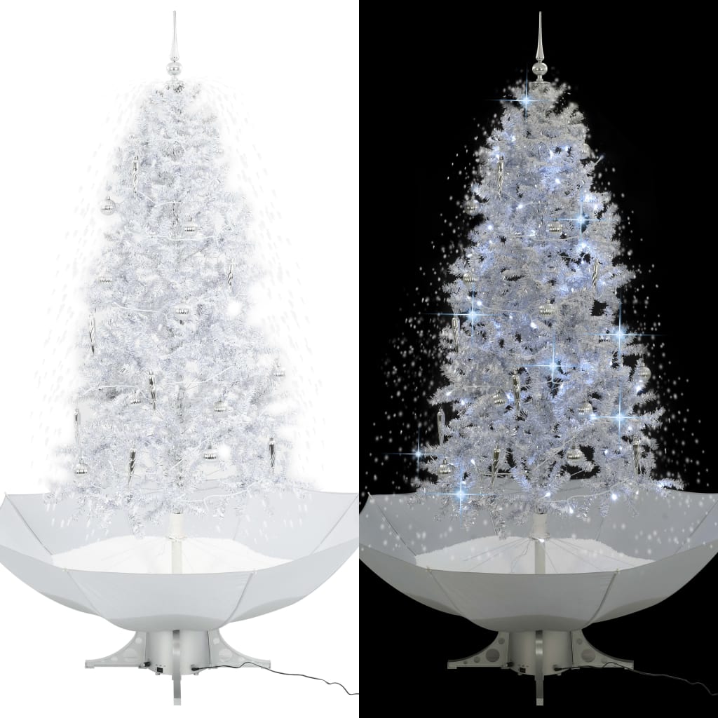 Vidaxl Christmase Tree Snow z parasisem 190 cm białym