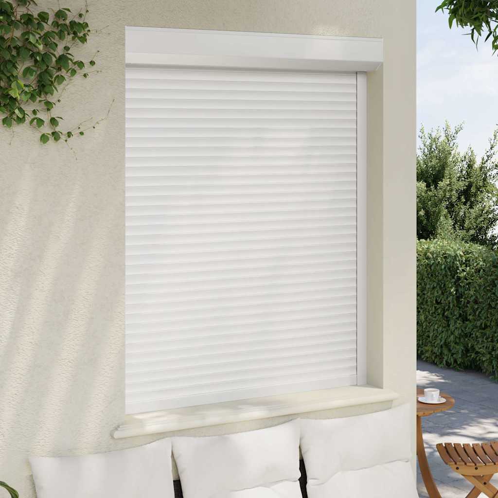 Vidaxl Roller Shutter 120x150 cm Aluminium Weiß