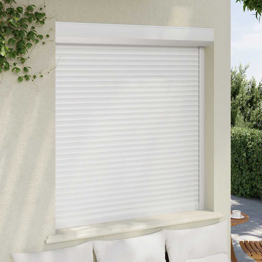 Vidaxl Roller Shutter 130x140 cm Aluminium White