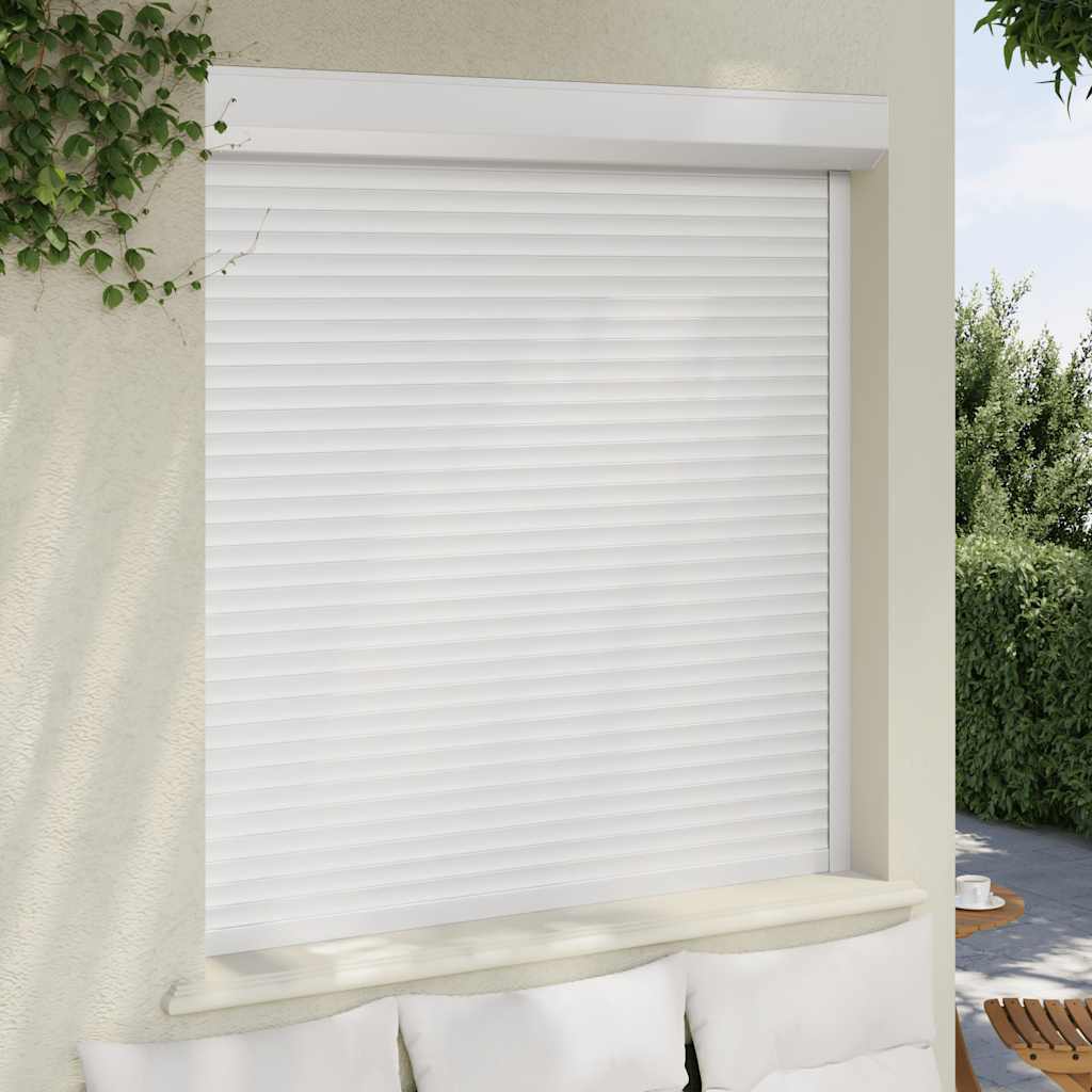 Vidaxl Roller Shutter 140x150 cm hliníková bílá