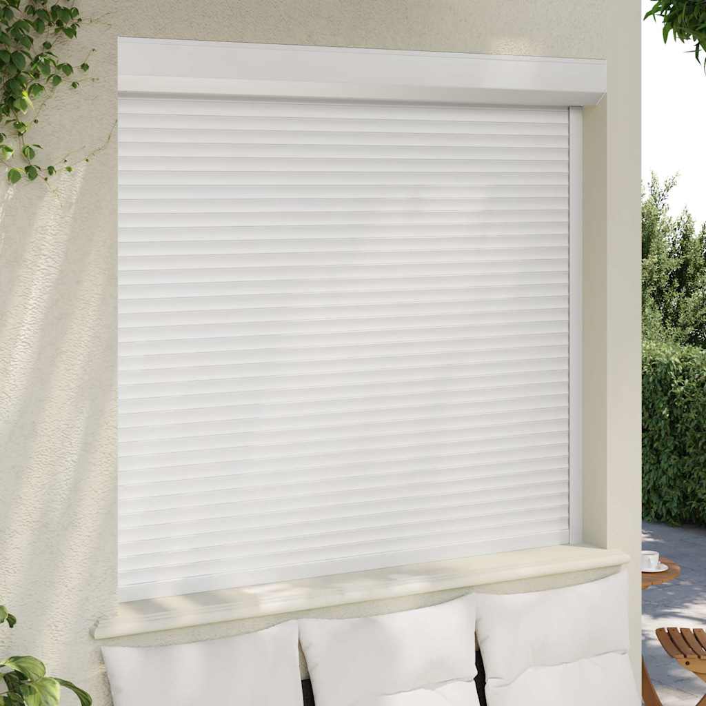 Vidaxl Roller Shutter 160x150 cm Aluminium Weiß