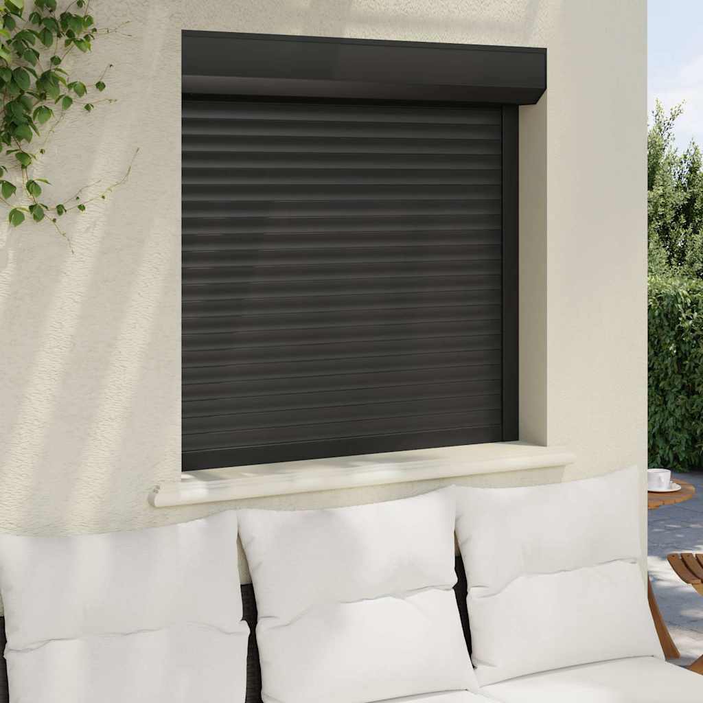 Vidaxl Roller Shutter 100x100 cm aluminium Antracittfarget