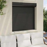 Vidaxl Roller Shutter 100x100 cm Aluminium Antracit Farvet