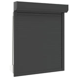 Vidaxl Roller Shutter 100x130 cm Aluminium Anthracite -farvet