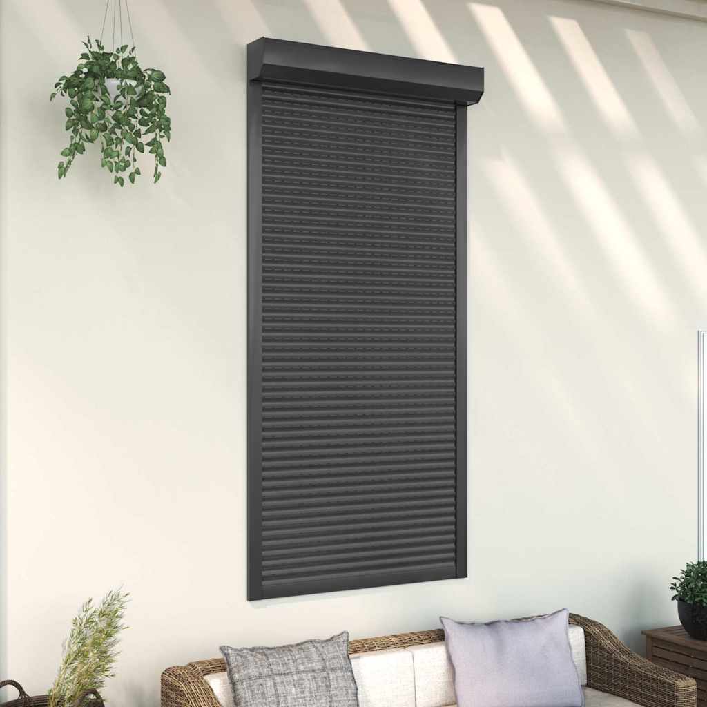 Vidaxl Roller Shutter 100x210 cm aluminium Antracitt -farget