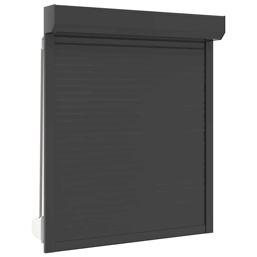 Vidaxl Roller Shutter 110x130 cm Aluminium Antracit -farvet