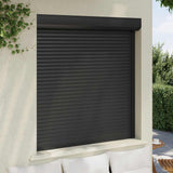 Vidaxl Roller Shutter 130x140 cm aluminium Anthracite -färgad