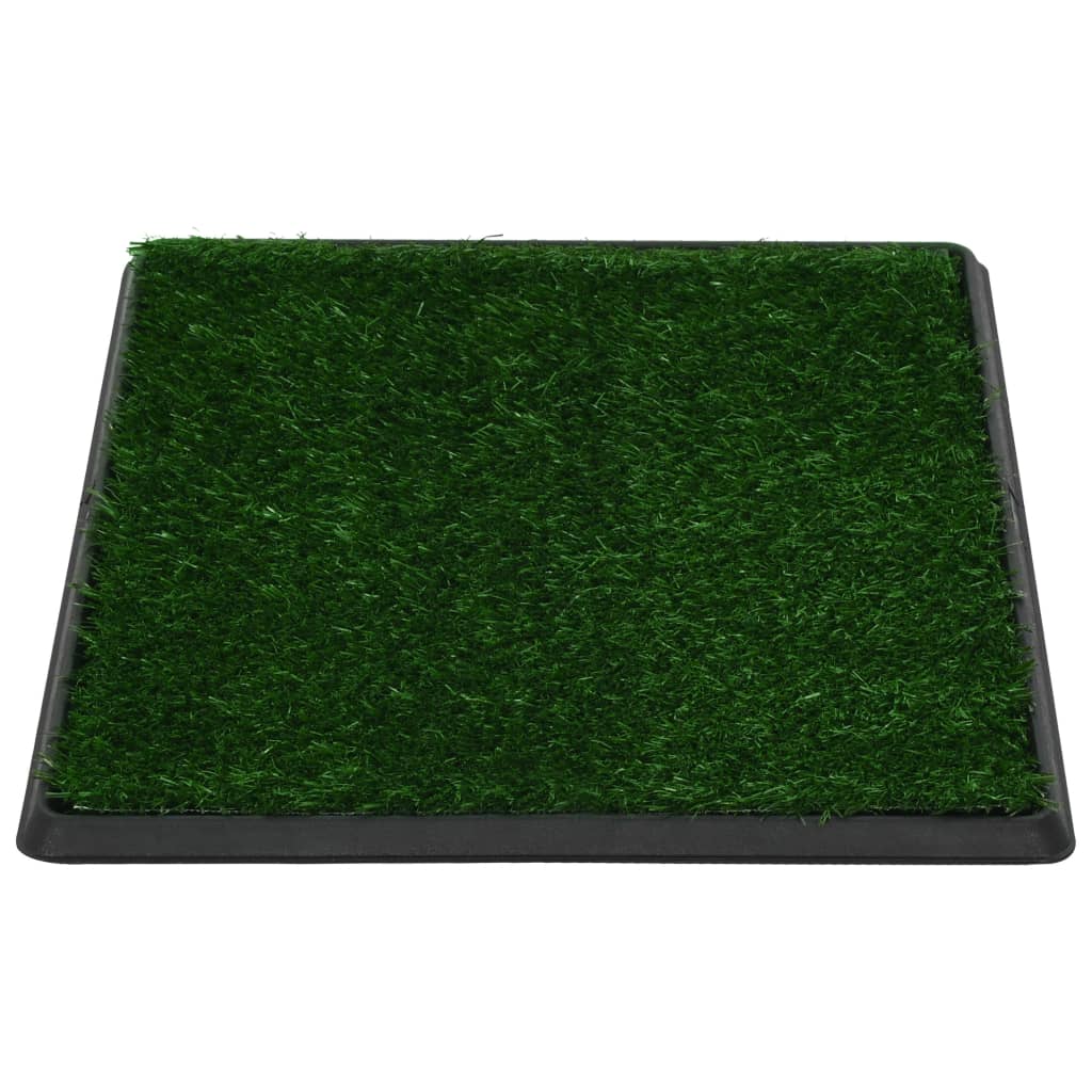 VidaXL Pet toilet with bin and artificial grass 64x51x3 cm green