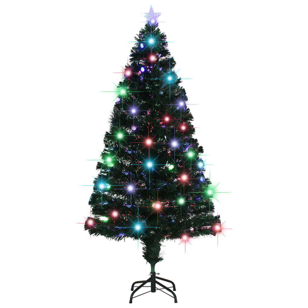 Árbol de Navidad Vidaxl con LED y Fiber Optic de 150 cm estándar