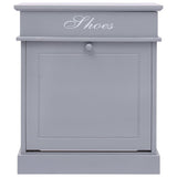 Vidaxl Shoe Cabinet 50x28x58 cm Paulowniahout Gray