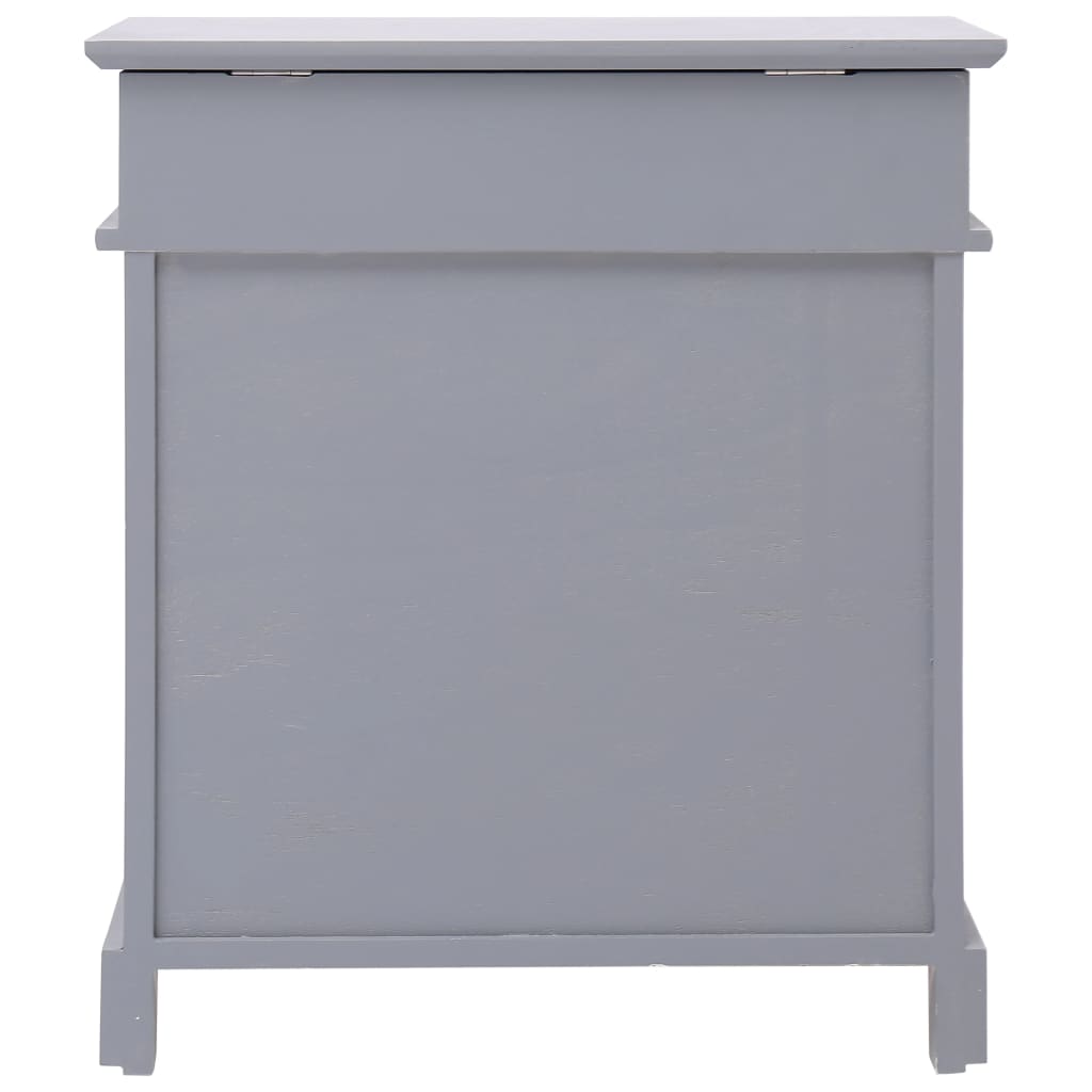 Vidaxl skoskap 50x28x58 cm Paulowniahout Gray