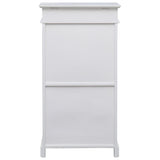 Vidaxl Shoe Cabinet 50x28x98 cm Paulowniahout White