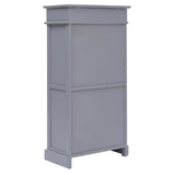 Armoire à chaussures Vidaxl 50x28x98 cm Paulowniahout Gray