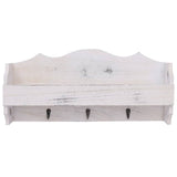 Vidaxl Wall Coat Rack 50x10x23 cm tre hvit