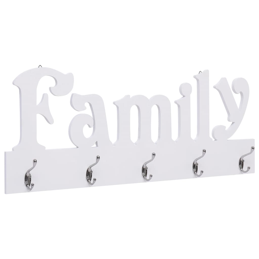 VidaXL Wall coat rack Family 74x29.5 cm