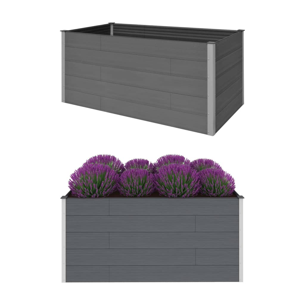 Vidaxl Planter höjde 200x100x91 cm HKC Gray