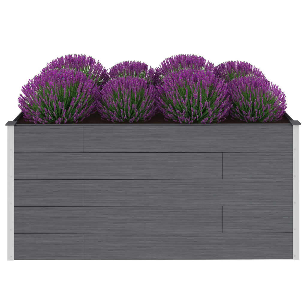 Vidaxl Planter hævet 200x100x91 cm HKC Gray