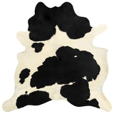 Tapis Vidaxl 150x170 cm Real Beef Skin Black and White