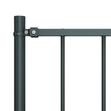 Vidaxl Heck Panel mat Posts 1.7x0.75 m Powder -coated Stol Anthracit