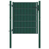 Porta Vidaxl 100x101 cm PVC e verde in acciaio