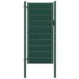 Vidaxl Poort 100x124 cm PVC und Stahlgrün