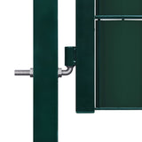 Vidaxl Poort 100x124 cm PVC and Steel Green