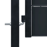 Vidaxl port 100x81 cm PVC and steel anthracite -colored