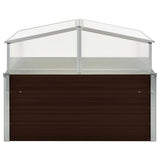 Vidaxl Tuinkas 100x100x85 cm Galvanized steel brown