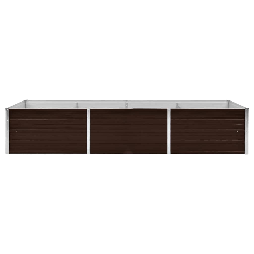 VidaXL Planter Insert 240x80x45 cm Galvanized Steel Brown