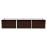 Vidaxl Planter Insert 240x80x45 cm Galvaniserat stålbrunt