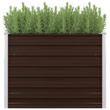 Vidaxl Planter raised 100x40x77 cm galvanized steel brown