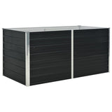 Vidaxl Planter je dvignil 160x80x77 cm pocinkani jekleni antracit