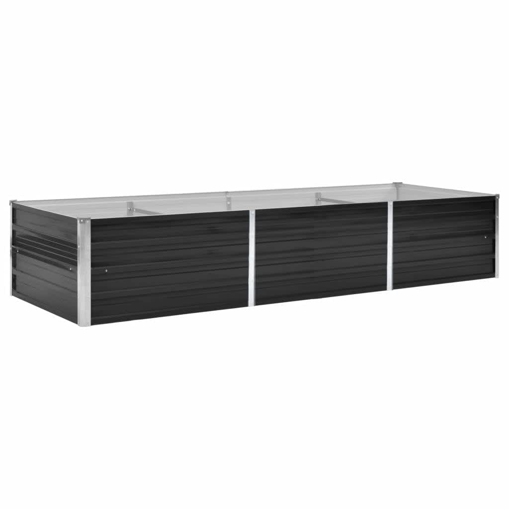 VidaXL Planter raised 240x80x45 cm galvanized steel anthracite