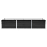 VidaXL Planter raised 240x80x45 cm galvanized steel anthracite