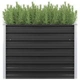 Vidaxl Planter je dvignil 100x40x77 cm pocinkani jekleni antracit