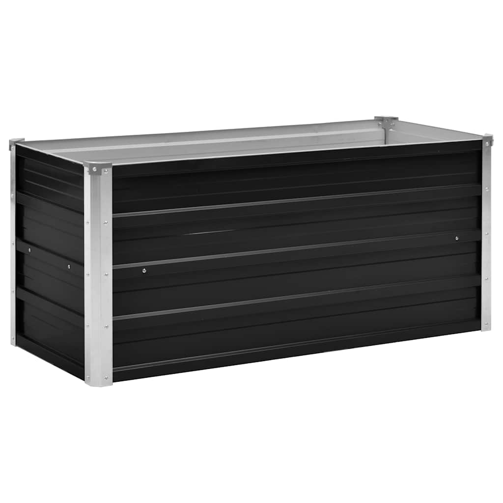 Vidaxl planter Insented 100x40x45 cm galvaniseret stål antracit