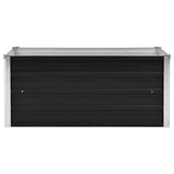 Vidaxl planter insenté 100x40x45 cm anthracite en acier galvanisé