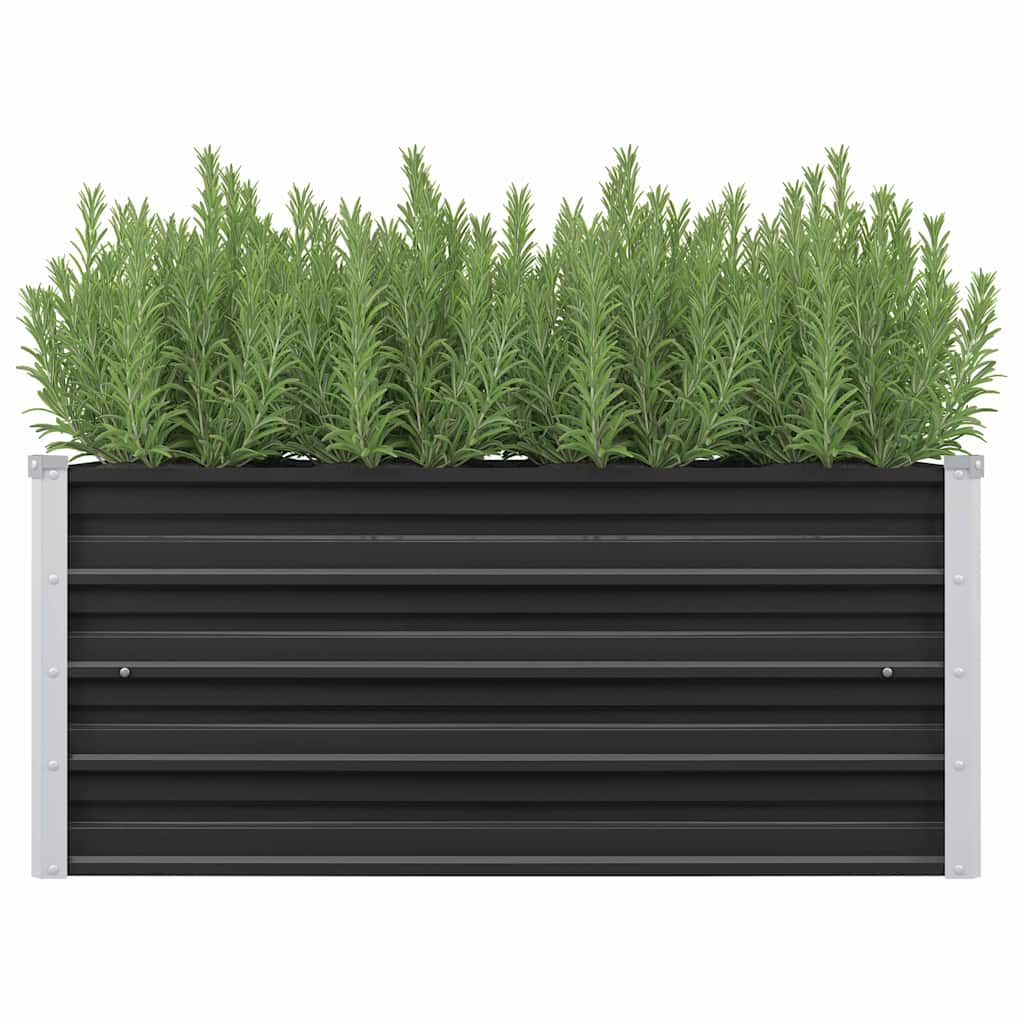 Vidaxl planter Insented 100x40x45 cm galvaniseret stål antracit