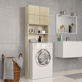 Vidaxl washing machine cupboard 64x25.5x190 cm Processed wood sonoma oak -colored