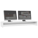 Vidaxl Monitor Standard 100x24x13 cm verschafft Holz wäiss