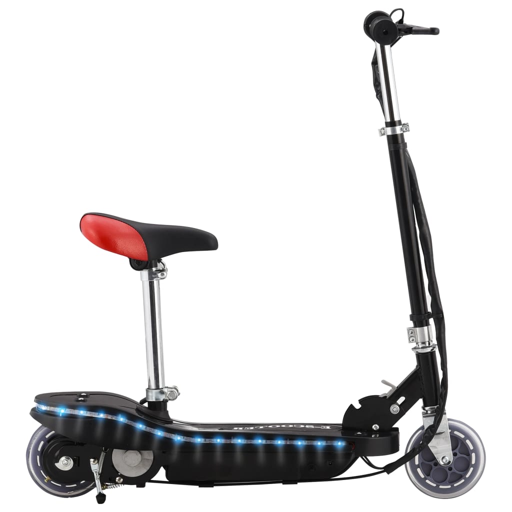 Vidaxl Kinderstep with saddle and LED 120 W Black