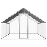 Vidaxl Chicken Coop 2.75x4x1.92 m Acciaio zincato