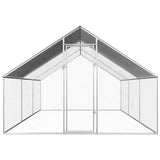 Vidaxl Chicken Coop 2.75x6x1.92 M Galvaniseret stål