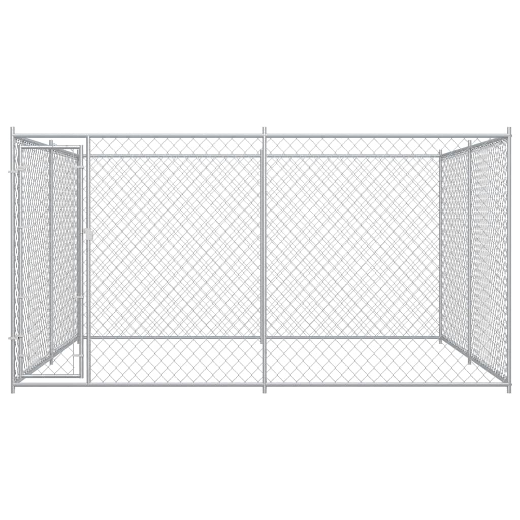 VidaXL dog kennel for outside 383x383x185 cm