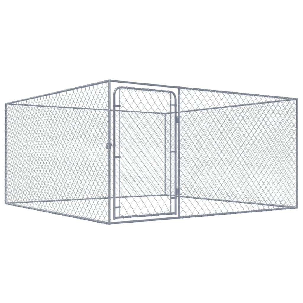 Vidaxl Dog Kennel til eksterne 2x2x1 m galvaniseret stål