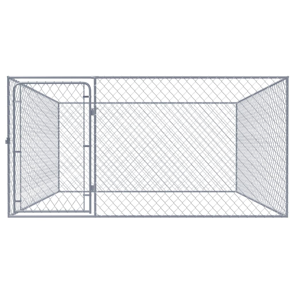 Vidaxl Dog Kennel til eksterne 2x2x1 m galvaniseret stål